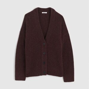 Madewell V-Neck Drop-Shoulder Cardigan Brown Large